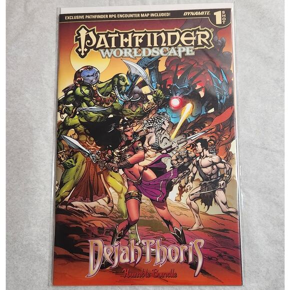 Pathfinder Worldscape Dynamite 1Shot By Dejah Thoris Humble Bundle With COA - Picture 1 of 7